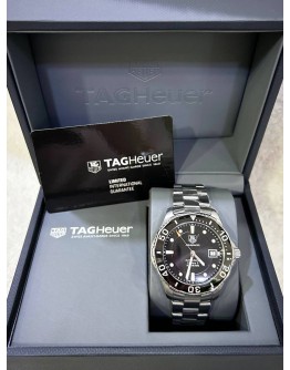 TAG HEUER AQUARACER 30 REF WAN2110 BLACK DIAL 43MM AUTOMATIC WATCH