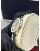 LONGINES CONQUEST REF L3.281.0.87.6 MOTHER OF PEARL DIAL DIAMOND BEZEL 34MM QUARTZ WATCH