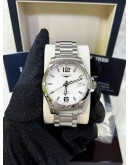 LONGINES CONQUEST VHP REF L3.716.4.76.6 WHITE DIAL 41MM AUTOMATIC WATCH