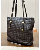 BOTTEGA VENETA WEEKENDER INTRECCIATO LEATHER SHOULDER TOTE BAG