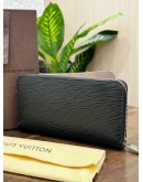 LOUIS VUITTON ZIPPY LONG WALLET IN BLACK EPI LEATHER   