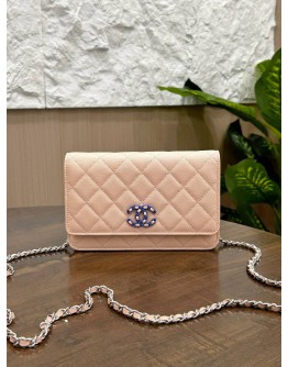 CHANEL CLASSIC CC WOC IN SAKURA PINK CAVIAR LEATHER