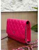 CHANEL CLASSIC WOC IN BARBIE PINK LAMBSKIN LEATHER WITH GOLD HARDWARE
