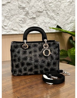 CHRISTIAN DIOR LADY DIOR LEOPARD SEQUIN PATTERN