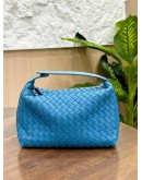BOTTEGA VENETA SNAP TOP HANDLE INTRECCIATO NAPPA LEATHER HANDBAG