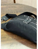 VALENTINO GARAVANI UOMO VLTNSTAR IN BLACK NYLON BELT BUMP BAG