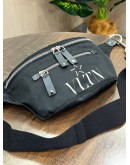 VALENTINO GARAVANI UOMO VLTNSTAR IN BLACK NYLON BELT BUMP BAG