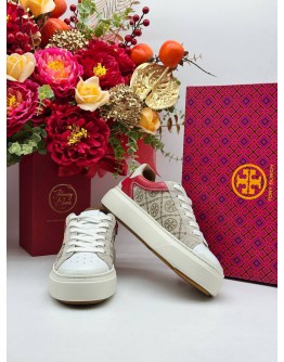 TORY BURCH T MONOGRAM LADYBUG SNEAKER SIZE 8.5US