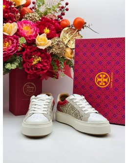 TORY BURCH T MONOGRAM LADYBUG SNEAKER SIZE 8.5US