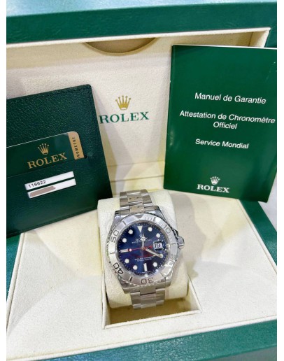 ROLEX YACHT-MASTER 40 REF 116622 BLUE DIAL 40MM AUTOMATIC WATCH