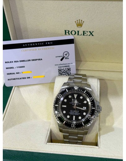 ROLEX OYSTER PERPETUAL DATE SEA-DWELLER DEEPSEA 44MM AUTOMATIC WATCH