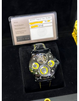 MEMORIGIN THE ORIGINAL TIME MACHINE MOTO TOURBILLON REF MO0147 43MM AUTOMATIC WATCH