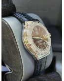 TAG HEUER FORMULA 1 LADY REF WAC1217 DIAMOND BEZEL BROWN MOTHER OF PEARL DIAL 37MM QUARTZ WATCH