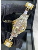 TAG HEUER FORMULA 1 LADY REF WAH1222 DIAMOND BEZEL WHITE DIAMOND DIAL 36MM QUARTZ WATCH