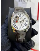 ZENITH STAR OPEN CHRONOGRAPH REF 03.1925.4062 WHITE DIAL 37MM AUTOMATIC WATCH