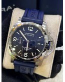 PANERAI LUMINOR MARINA BLU PROFONDO REF PAM01157 BLUE DIAL 44MM AUTOMATIC WATCH