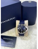 PANERAI LUMINOR MARINA BLU PROFONDO REF PAM01157 BLUE DIAL 44MM AUTOMATIC WATCH