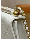 CHANEL TOP PEARL VERTICAL CHAIN BAG