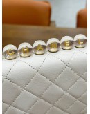 CHANEL TOP PEARL VERTICAL CHAIN BAG