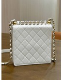 CHANEL TOP PEARL VERTICAL CHAIN BAG