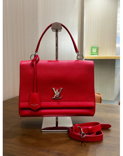 LOUIS VUITTON RUBIS LOCKME TOP HANDLE HANDBAG