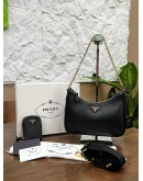 PRADA RE-EDITION 2005 IN BLACK SAFFIANO LUX LEATHER WITH GOLD HARDWARE