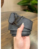 LOUIS VUITTON REVERSIBLE BELT IN MONOGRAM ECLIPSE & BLACK LEATHER