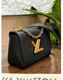 LOUIS VUITTON PM TWIST IN BLACK EPI LEATHER WITH GOLD HARDWARE