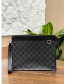 LOUIS VUITTON POCHETTE KASAI IN DAMIER GRAPHITE