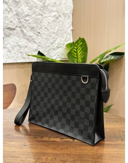 LOUIS VUITTON POCHETTE KASAI IN DAMIER GRAPHITE