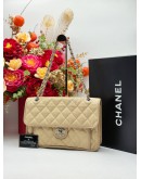 2012 CHANEL FRENCH RIVIERA FLAP SHOULDER BAG IN BEIGE CAVIAR LEATHER