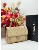 2012 CHANEL FRENCH RIVIERA FLAP SHOULDER BAG IN BEIGE CAVIAR LEATHER