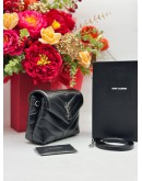 2020 YSL SAINT LAURENT LOULOU TOY CROSSBODY BAG IN BLACK CALFSKIN LEATHER