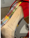 MANOLO BLAHNIK CAMPARINEW WOOL TARTAN