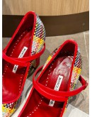 MANOLO BLAHNIK CAMPARINEW WOOL TARTAN