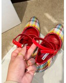 MANOLO BLAHNIK CAMPARINEW WOOL TARTAN