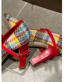 MANOLO BLAHNIK CAMPARINEW WOOL TARTAN