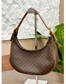 CELINE VINTAGE AVA BAG IN TRIOMPHE CANVAS & CALF LEATHER