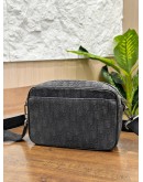 CHRISTIAN DIOR SAFARI MESSENGER BAG IN BLACK DIOR OBLIQUE JACQUARD CANVAS   