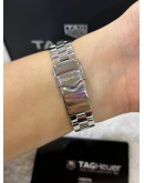 TAG HEUER AQUARACER LADY REF WAF1415 DIAMONDS & MOTHER OF PEARL DIAL 27MM QUARTZ WATCH