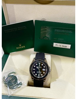 ROLEX YACHT MASTER 42 18K 750 WHITE GOLD REF 226659 BLACK DIAL 42MM AUTOMATIC WATCH