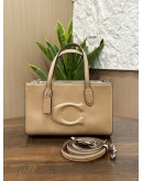 COACH NINA SMALL TOTE HANDBAG IN TAUPE WITH CROSSBODY STRAP 