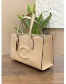 COACH NINA SMALL TOTE HANDBAG IN TAUPE WITH CROSSBODY STRAP 