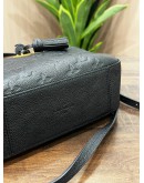 LOUIS VUITTON SAINTONGE MONOGRAM EMPREINTE BLACK LEATHER 