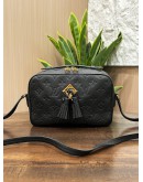 LOUIS VUITTON SAINTONGE MONOGRAM EMPREINTE BLACK LEATHER 