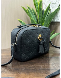 LOUIS VUITTON SAINTONGE MONOGRAM EMPREINTE BLACK LEATHER 