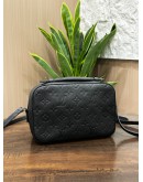 LOUIS VUITTON SAINTONGE MONOGRAM EMPREINTE BLACK LEATHER 
