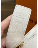 LOUIS VUITTON REVERSIBLE BELT IN IVORY & MONOGRAM 
