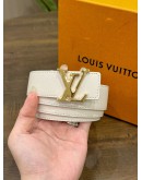 LOUIS VUITTON REVERSIBLE BELT IN IVORY & MONOGRAM 