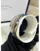 FRANCK MULLER VANGUARD REF YACHTING V41 SC DT YACHTING SUNBURST BLUE DIAL 45MM AUTOMATIC WATCH 